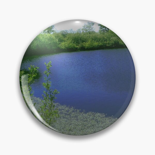 Item preview, the blue lake in a beam of light. designed and sold by marierlaure.