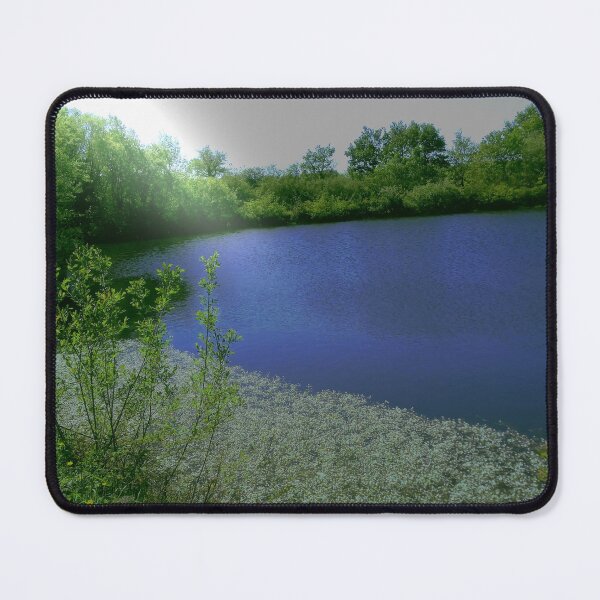 Item preview, the blue lake in a beam of light. designed and sold by marierlaure.
