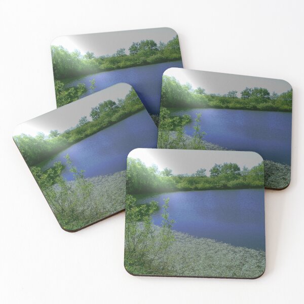 Item preview, the blue lake in a beam of light. designed and sold by marierlaure.