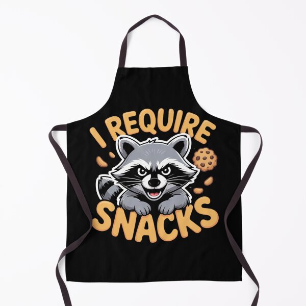 Item preview, I Require Snacks Raccoon designed and sold by FurrFunPrints.