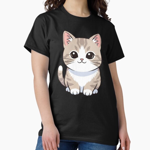 Item preview, Adorable anime kitten, sweet happy friend. designed and sold by ThreadTheory777.