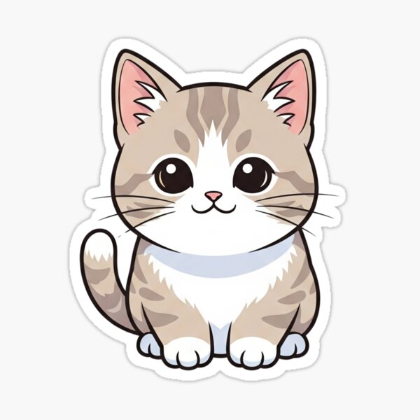 Item preview, Adorable anime kitten, sweet happy friend. designed and sold by ThreadTheory777.