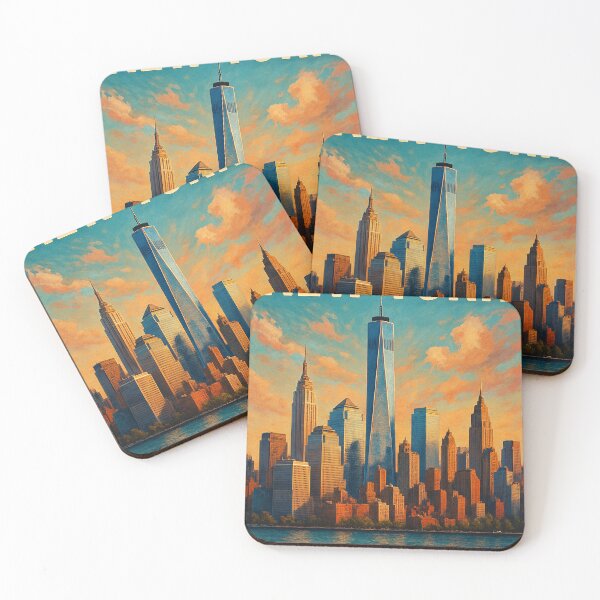 Item preview, Sunset over Lower Manhattan Skyline, New York City designed and sold by Places On Earth.