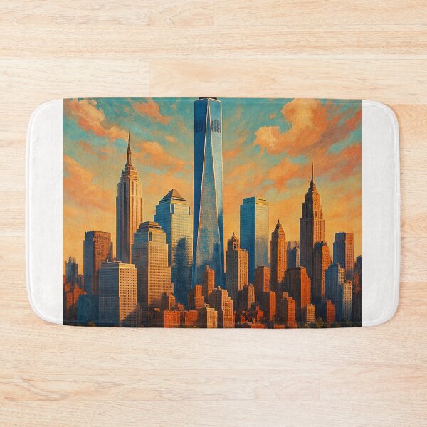 Item preview, Sunset over Lower Manhattan Skyline, New York City designed and sold by Places On Earth.