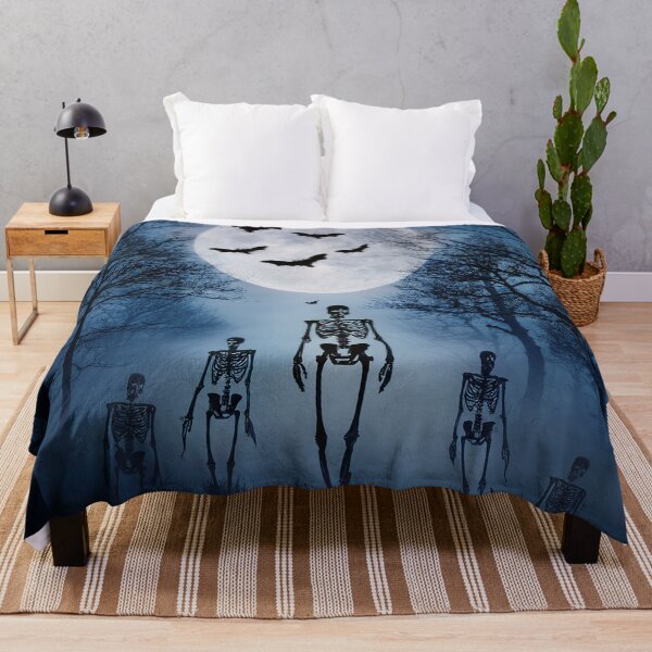 Item preview, Scary skeletons under a full moon designed and sold by Photopat.