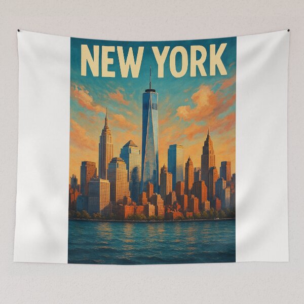 Item preview, Sunset over Lower Manhattan Skyline, New York City designed and sold by Places On Earth.