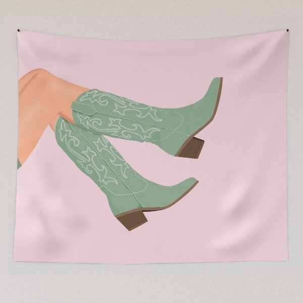 Item preview, Sage Green Cowgirl Boots designed and sold by AestheticAnnette.