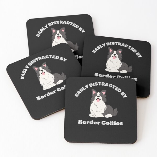 Item preview, Easily Distracted by Border Collies Funny Dog Lover Design designed and sold by Gravly.