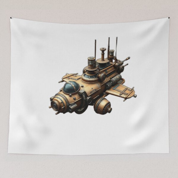 Item preview, Steampunk Spacecraft Art designed and sold by sharon1210.