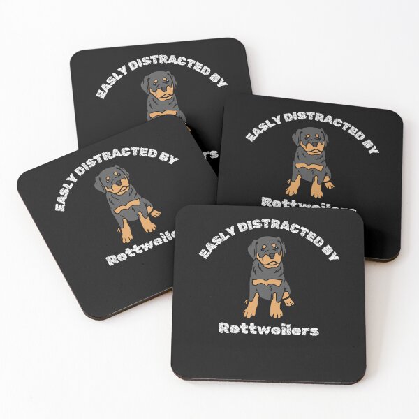 Item preview, Easily Distracted by Rottweilers Funny Dog Lover Design designed and sold by Gravly.