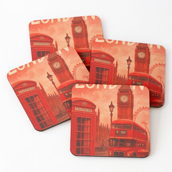 Item preview, Big Ben, London Eye, and Routemaster Bus, Westminster designed and sold by Places On Earth.