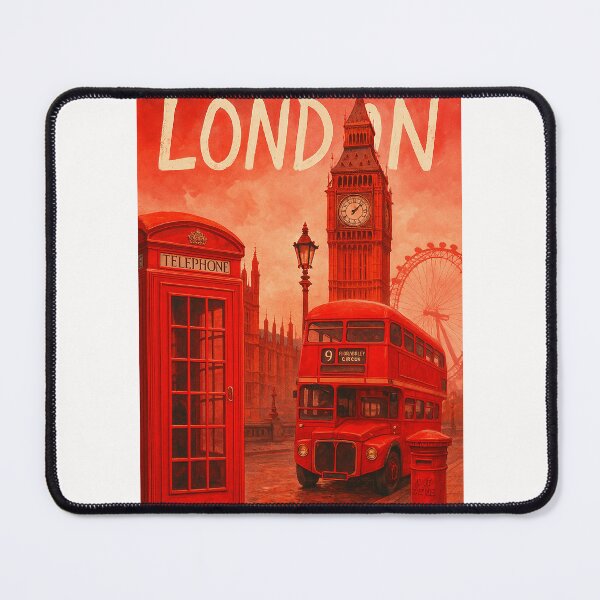 Item preview, Big Ben, London Eye, and Routemaster Bus, Westminster designed and sold by Places On Earth.
