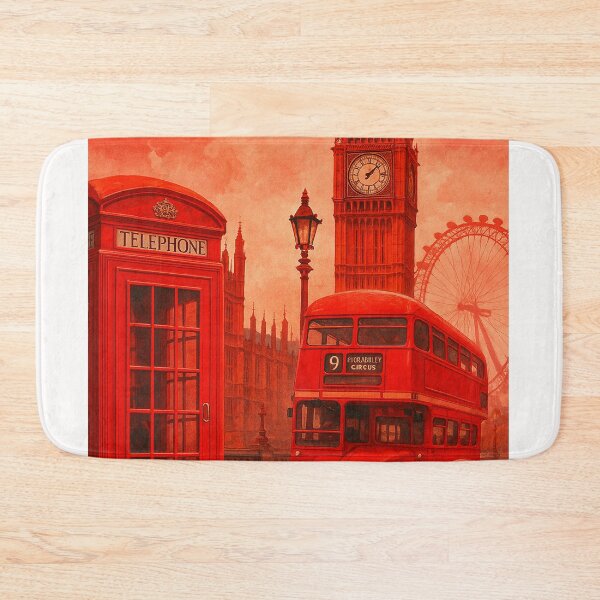 Item preview, Big Ben, London Eye, and Routemaster Bus, Westminster designed and sold by Places On Earth.