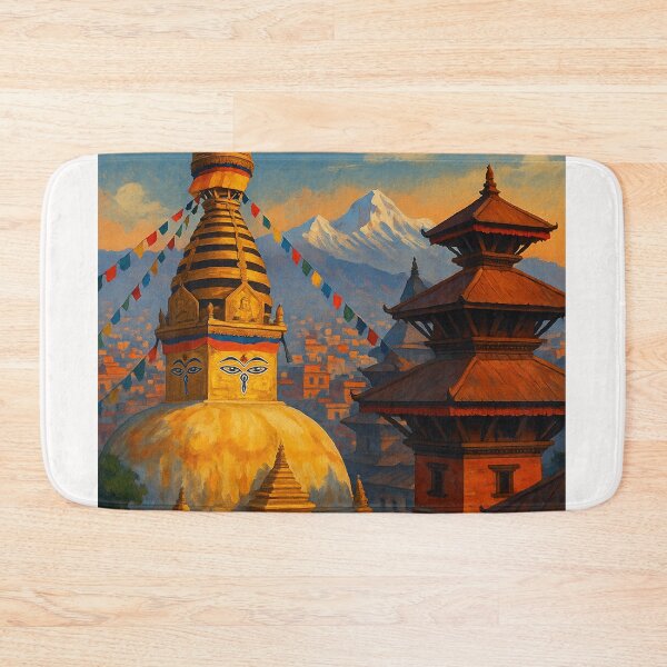 Item preview, Boudhanath Stupa and Himalayan Horizon, Kathmandu designed and sold by Places On Earth.