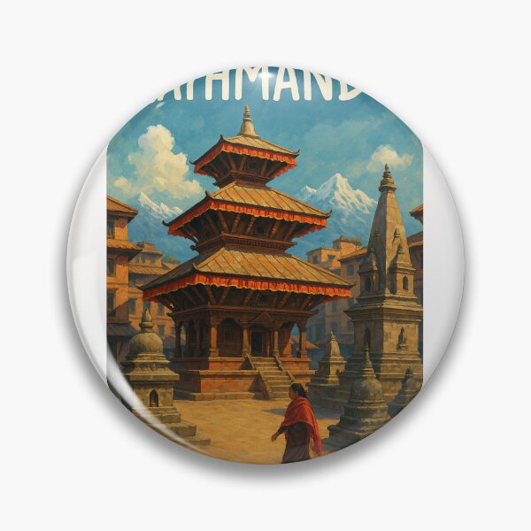 Item preview, Patan Durbar Square and Himalayas, Kathmandu Valley designed and sold by Places On Earth.
