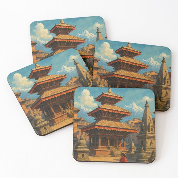 Item preview, Patan Durbar Square and Himalayas, Kathmandu Valley designed and sold by Places On Earth.