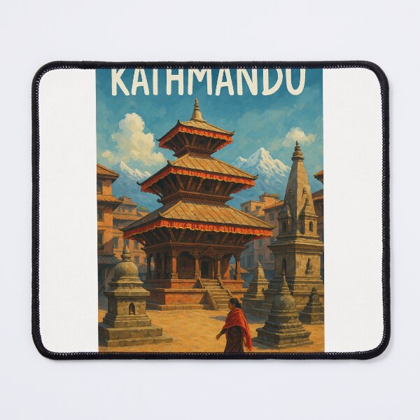 Item preview, Patan Durbar Square and Himalayas, Kathmandu Valley designed and sold by Places On Earth.