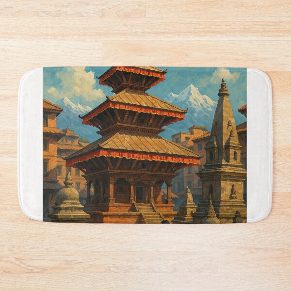 Item preview, Patan Durbar Square and Himalayas, Kathmandu Valley designed and sold by Places On Earth.