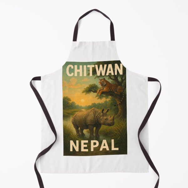 Item preview, One-Horned Rhino and Tiger in Chitwan, Nepal designed and sold by Places On Earth.
