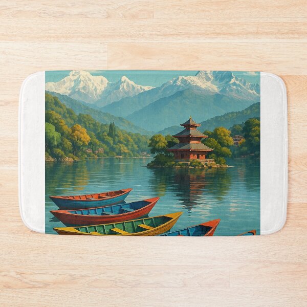 Item preview, Fewa Lake and Annapurna View, Pokhara, Nepal designed and sold by Places On Earth.