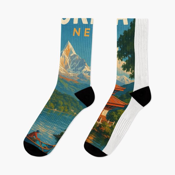 Item preview, Barahi Temple and Machapuchare from Pokhara Lake designed and sold by Places On Earth.