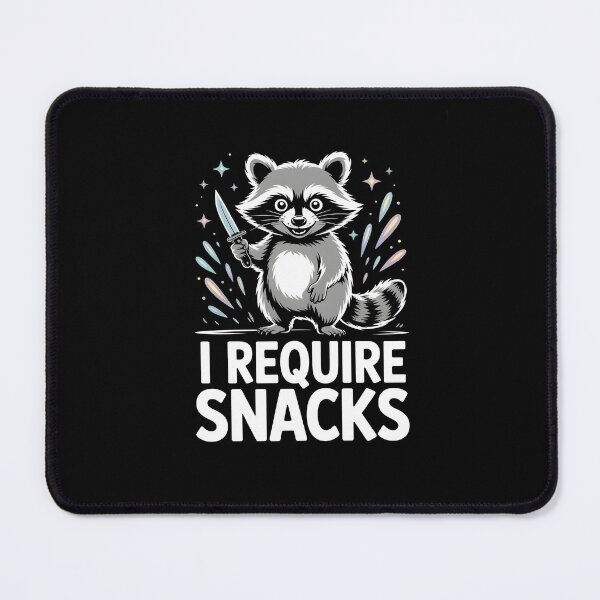 Item preview, Funny Raccoon ‘I Require Snacks’ Cute & Threatening designed and sold by MissRasheedHam.
