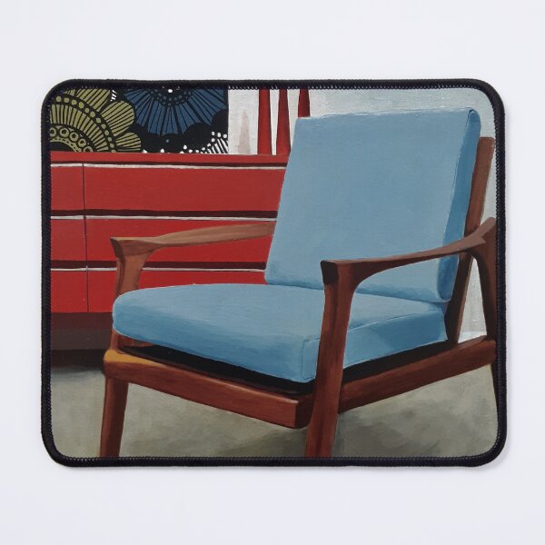 Item preview, Still Life - Retro Blue Chair designed and sold by Kati-ART.