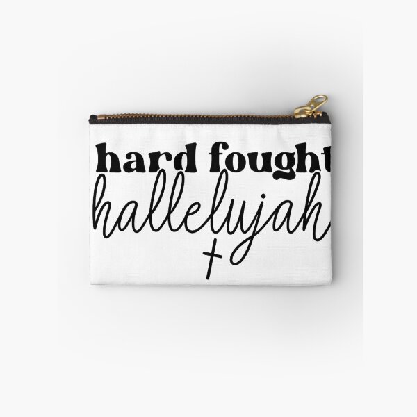 Item preview, Hard Fought Hallelujah | Inspirational Handlettered Christian Quote designed and sold by haitrieuic96.