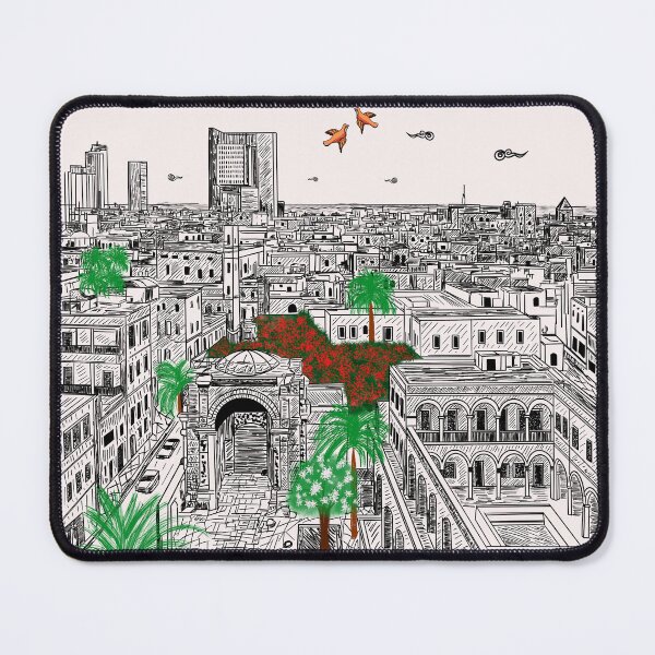 Item preview, Tripoli Skyline Print designed and sold by Ajaibghar by Folkloristan.