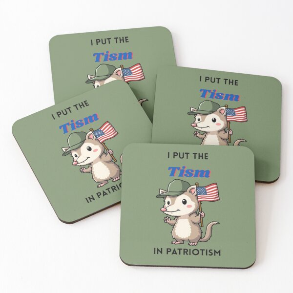 Artikelvorschau, Ich stecke den Tism in Patriotismus, Opossum, Tier, Geschenk entworfen und verkauft von ChearshiPrints.