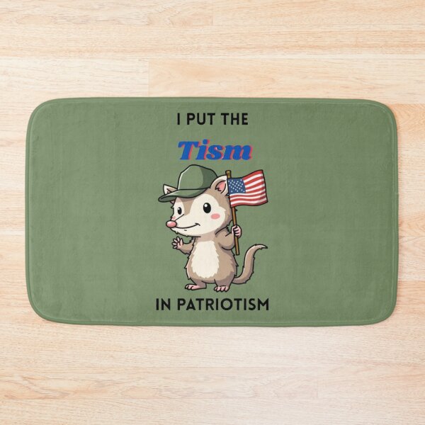 Item preview, I Put The Tism in Patriotism, Opossum, Animal, Gift designed and sold by ChearshiPrints.