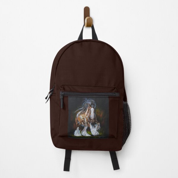 Item preview, Bay gypsy cob horse acrylic painting designed and sold by Tahnja Wolter.