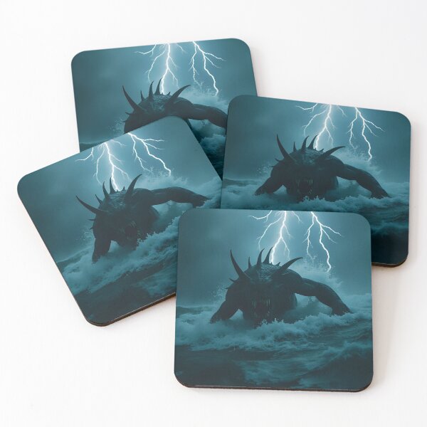 Item preview, Monster Emerging From the Sea During a Storm. designed and sold by Extintos.