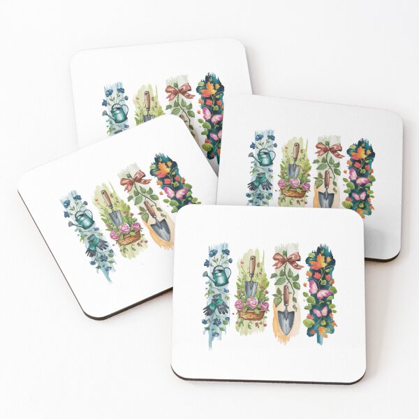 Item preview, Garden tools brushstroke minimalist print designed and sold by CleanDecor.