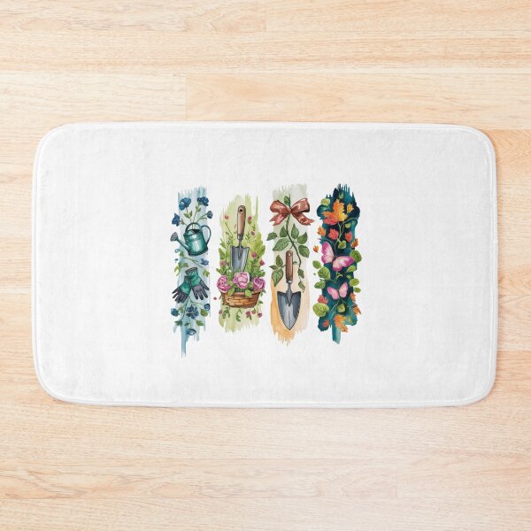 Item preview, Garden tools brushstroke minimalist print designed and sold by CleanDecor.