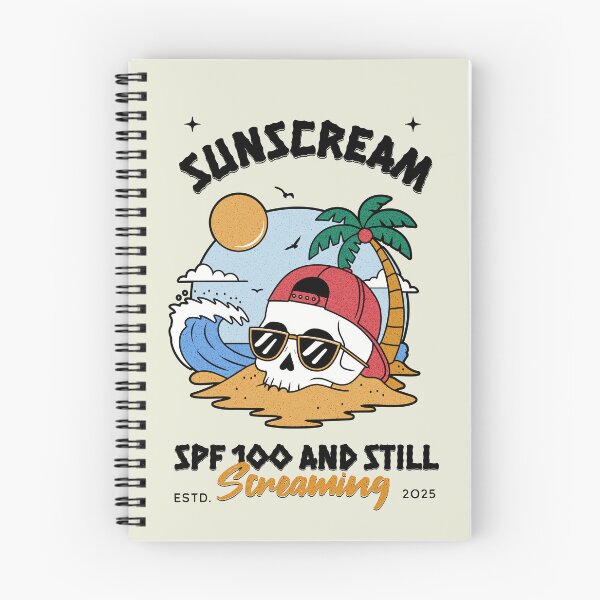 Item preview, Beach Please Funny Skull Retro Summer Vacation T-Shirt designed and sold by Lucky Streetwear.