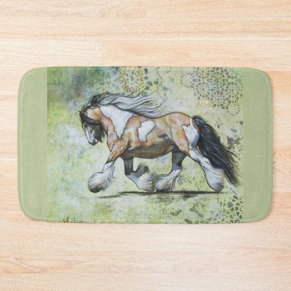 Item preview, Gypsy cob pinto, paint, stallion, horse, acrylic painting designed and sold by Tahnja Wolter.
