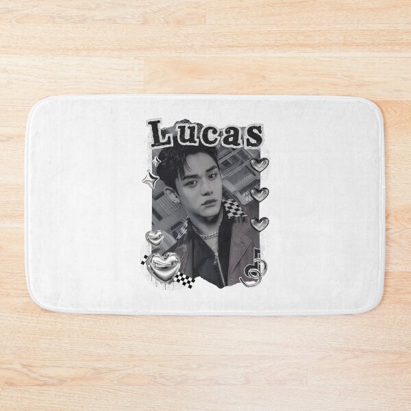 Item preview, NCT Lucas (루카스) Kpop Boy Group Black and White Collage Design designed and sold by AJUNICE STUDIO.
