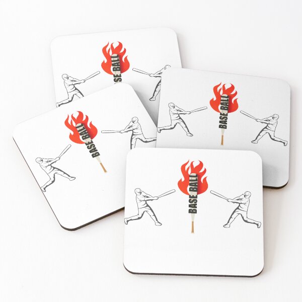 Aperçu de l'œuvre Flaming Baseball Energy – Conception sportive dynamique créée et vendue par ArtByRahim.
