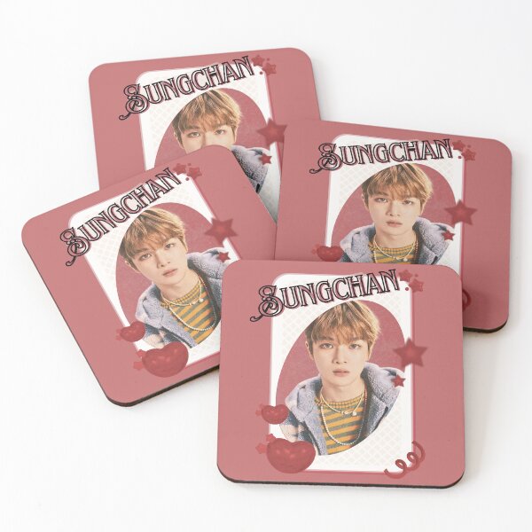 Item preview, NCT Sungchan (성찬) Kpop Boy Group Card Red Aesthetic Collage Design designed and sold by AJUNICE STUDIO.