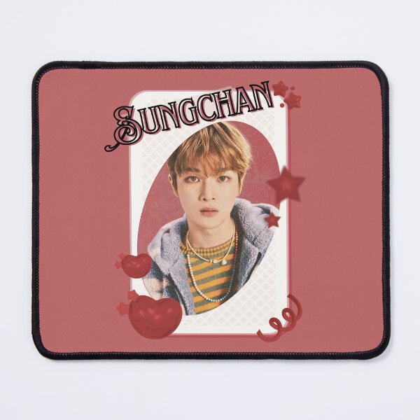 Item preview, NCT Sungchan (성찬) Kpop Boy Group Card Red Aesthetic Collage Design designed and sold by AJUNICE STUDIO.