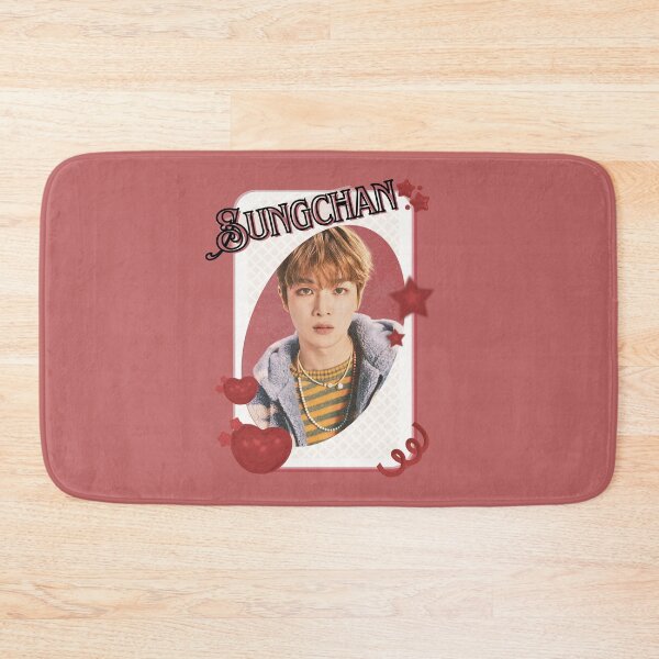Item preview, NCT Sungchan (성찬) Kpop Boy Group Card Red Aesthetic Collage Design designed and sold by AJUNICE STUDIO.