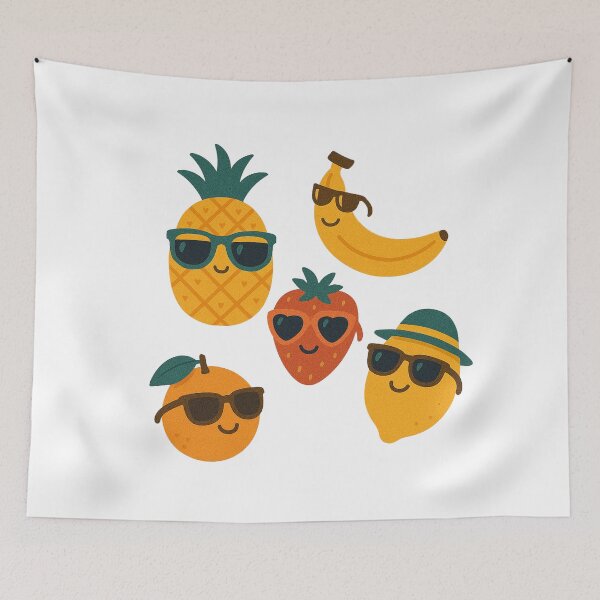 Item preview, Tropical Fruit Squad – Funny Summer Fruits with Sunglasses designed and sold by DKunic.