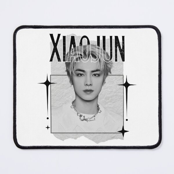 Item preview, NCT Xiaojun (샤오쥔) Kpop Boy Group Monochrome Black and White Classic Design Collage designed and sold by HELL0WBELLO.