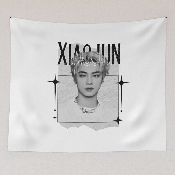 Item preview, NCT Xiaojun (샤오쥔) Kpop Boy Group Monochrome Black and White Classic Design Collage  designed and sold by HELL0WBELLO.