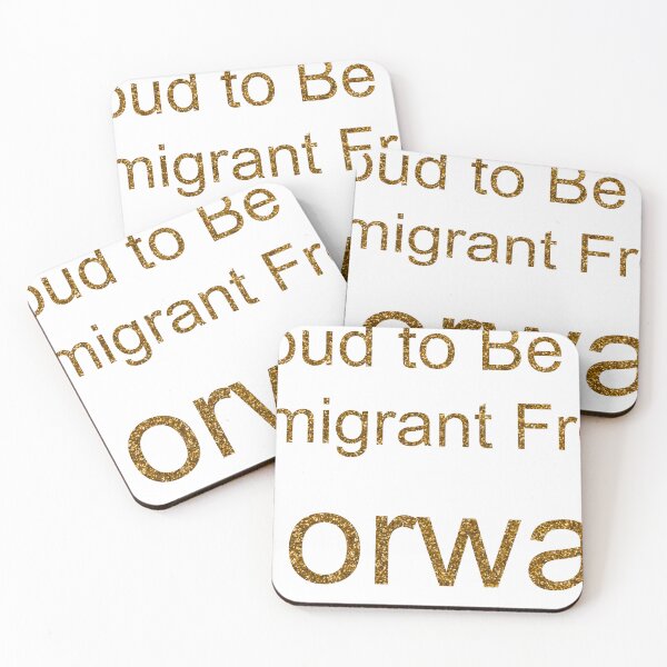 Item preview, PROUD TO BE AN IMMIGRANT FROM NORWAY SEQUIN designed and sold by TheIconSmith.