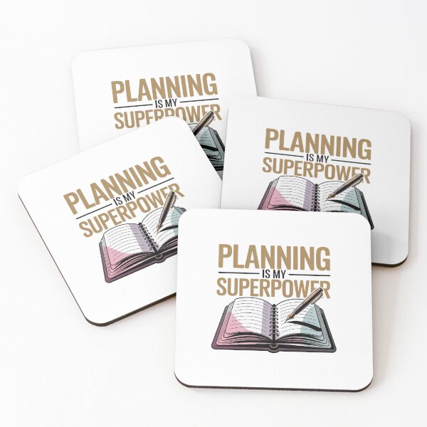Item preview, Planning Is My Superpower – Modern Planner Girl designed and sold by MagicWander.