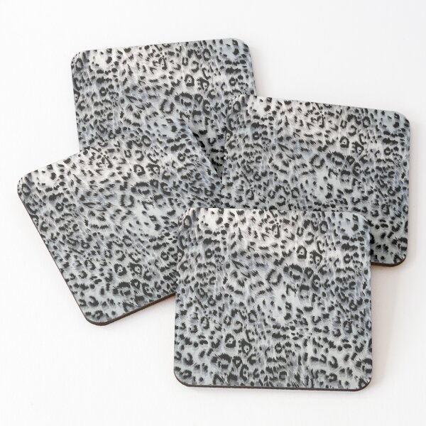 Item preview, Snow Leopard Spots Pattern Seamless Animal Print in Cool Gray Tones for Fashion and Decor designed and sold by BestDetailer.