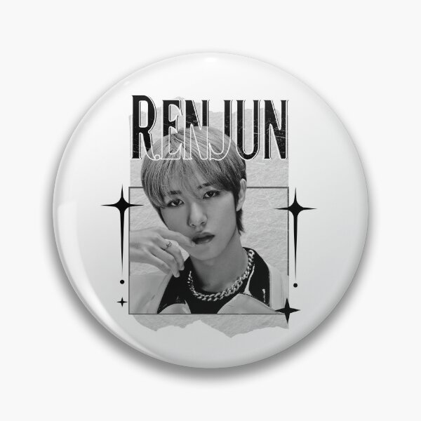 Item preview, NCT Renjun (런쥔) Kpop Boy Group Monochrome Black and White Classic Design Collage  designed and sold by HELL0WBELLO.