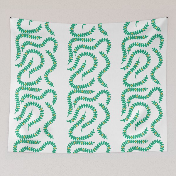 Item preview, Trailing Green Vine with Yellow Flowers designed and sold by ArtfulWeave.